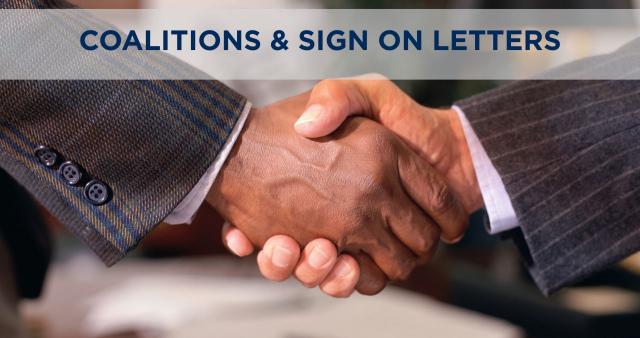 Coalitions & Sign on Letters 