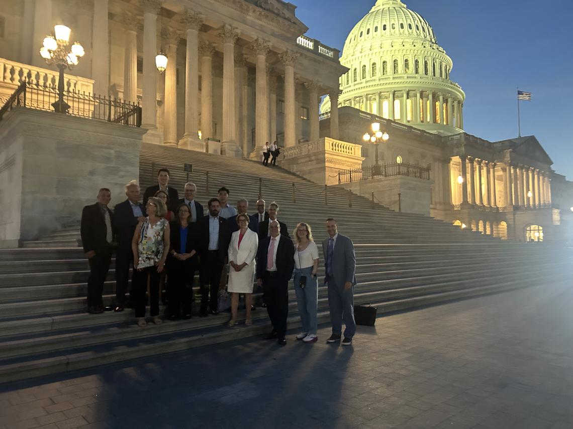 Business Council Members posing together at the DC Fly-In